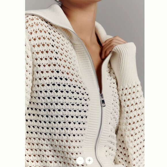 New Varley Eloise Zip Through Knit Jacket - Picture 4 of 15